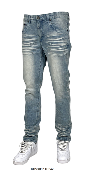 BTP24082- Men's Washed Slim Fit Jean