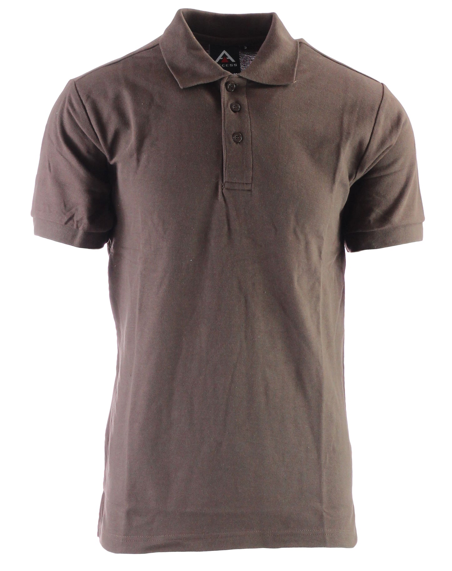 AP21-Access Men's Short Sleeve Classic Uniform Pique Polo Shirt