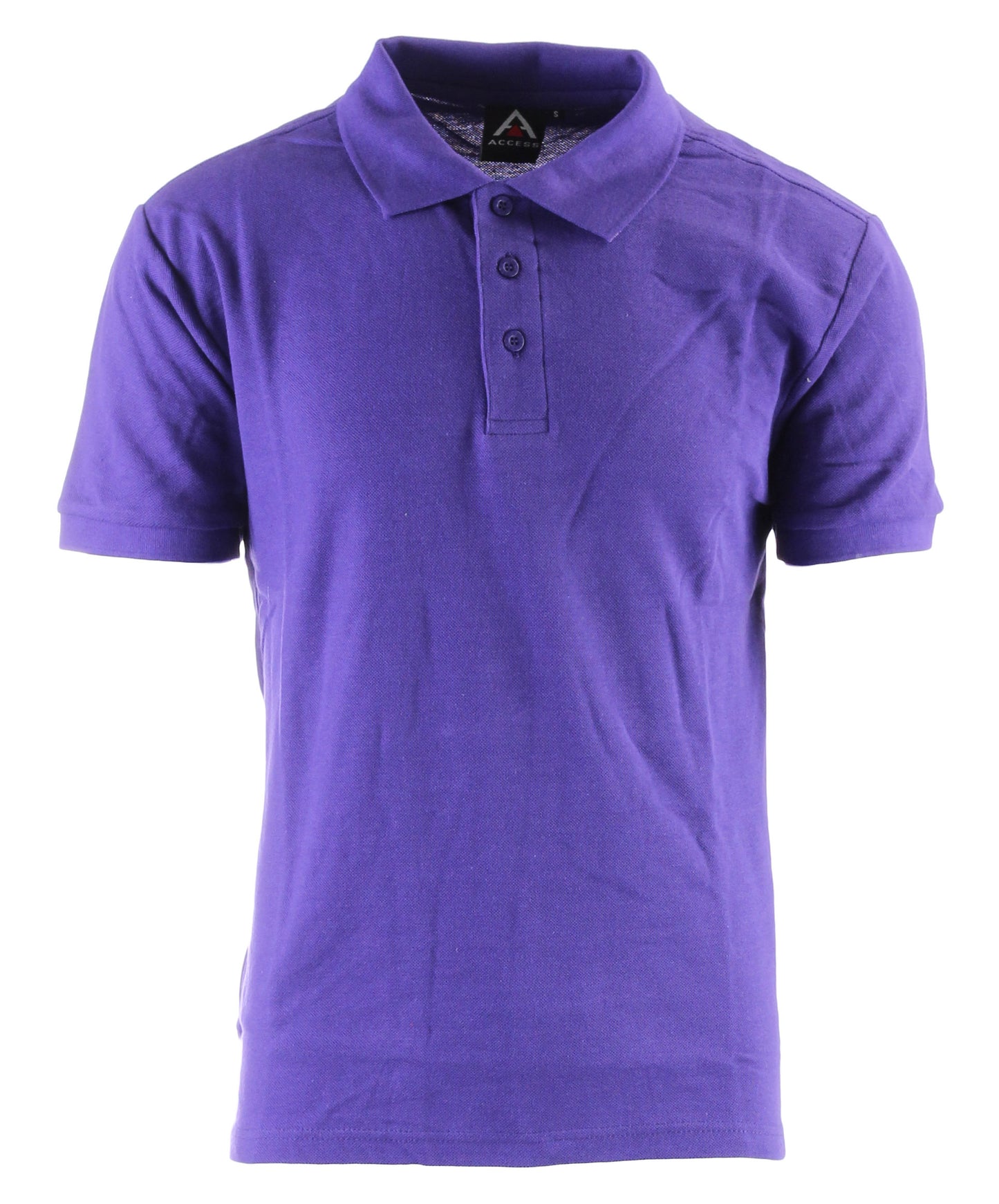AP21-Access Men's Short Sleeve Classic Uniform Pique Polo Shirt