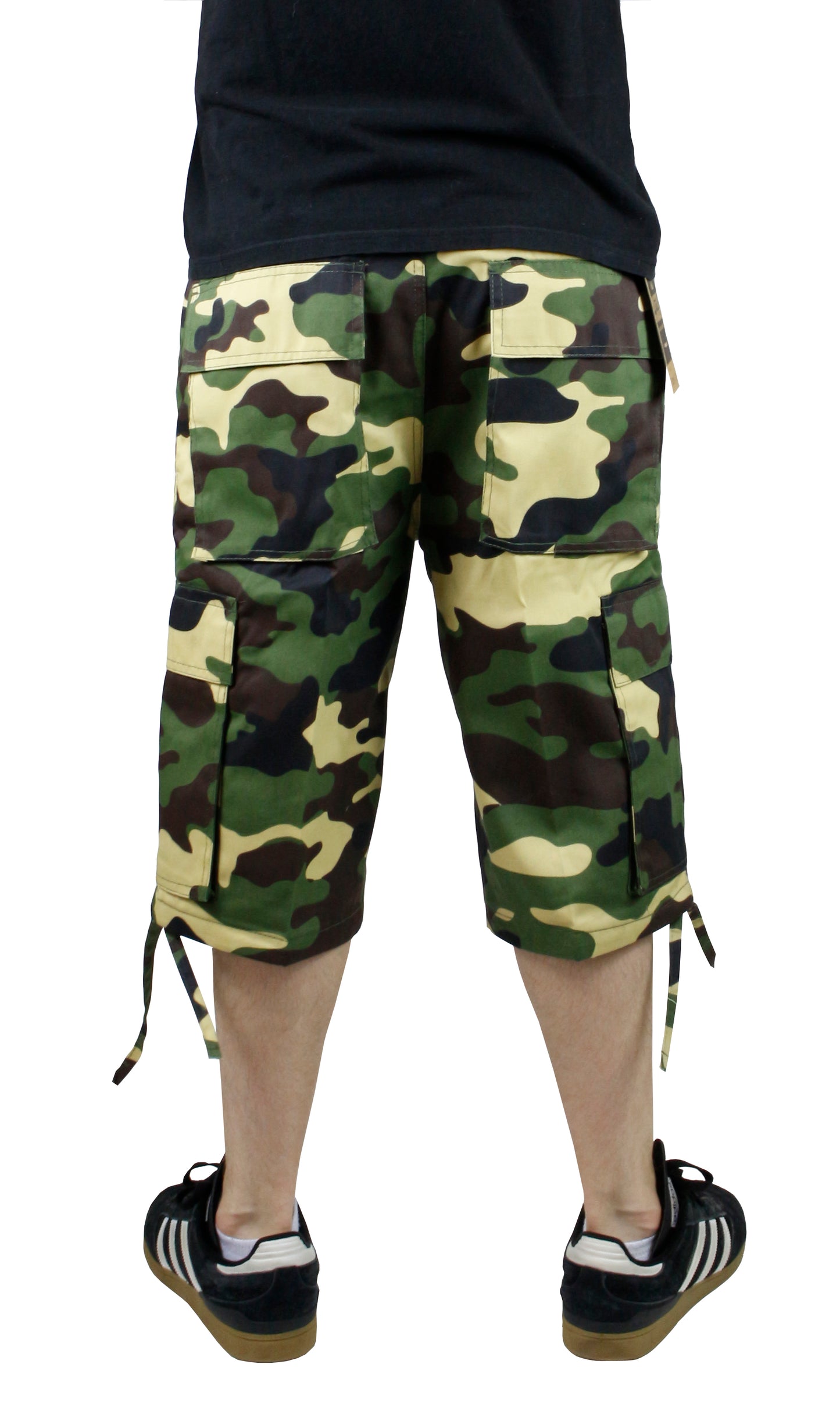 AS1531-Men's Camouflage Cargo Shorts with Belt