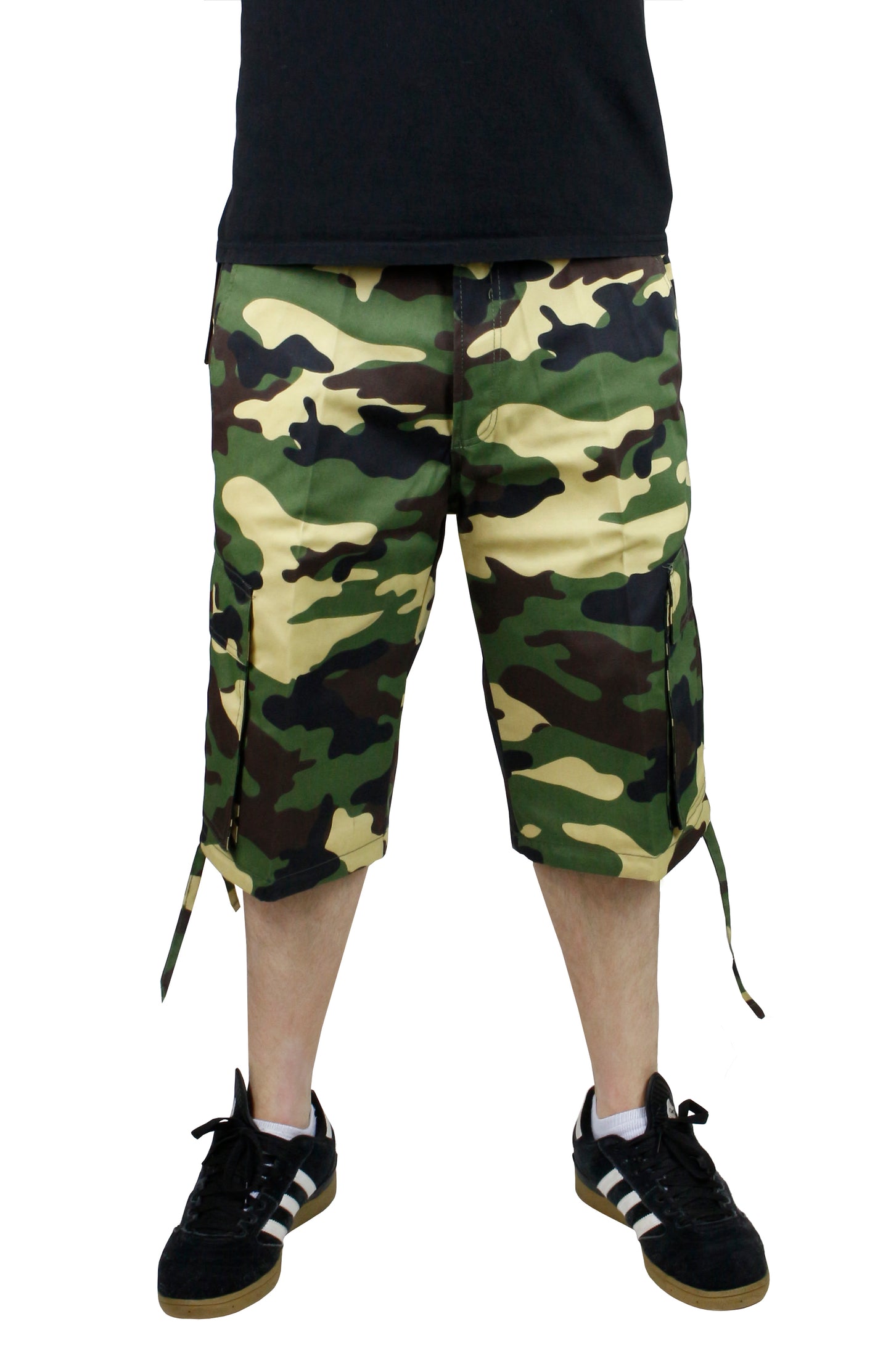 AS1531-Men's Camouflage Cargo Shorts with Belt