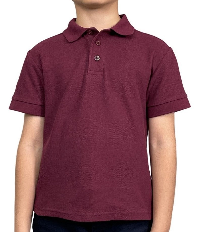 ASU001-Access Unisex Kid's Short Sleeve School Uniform Pique Polo
