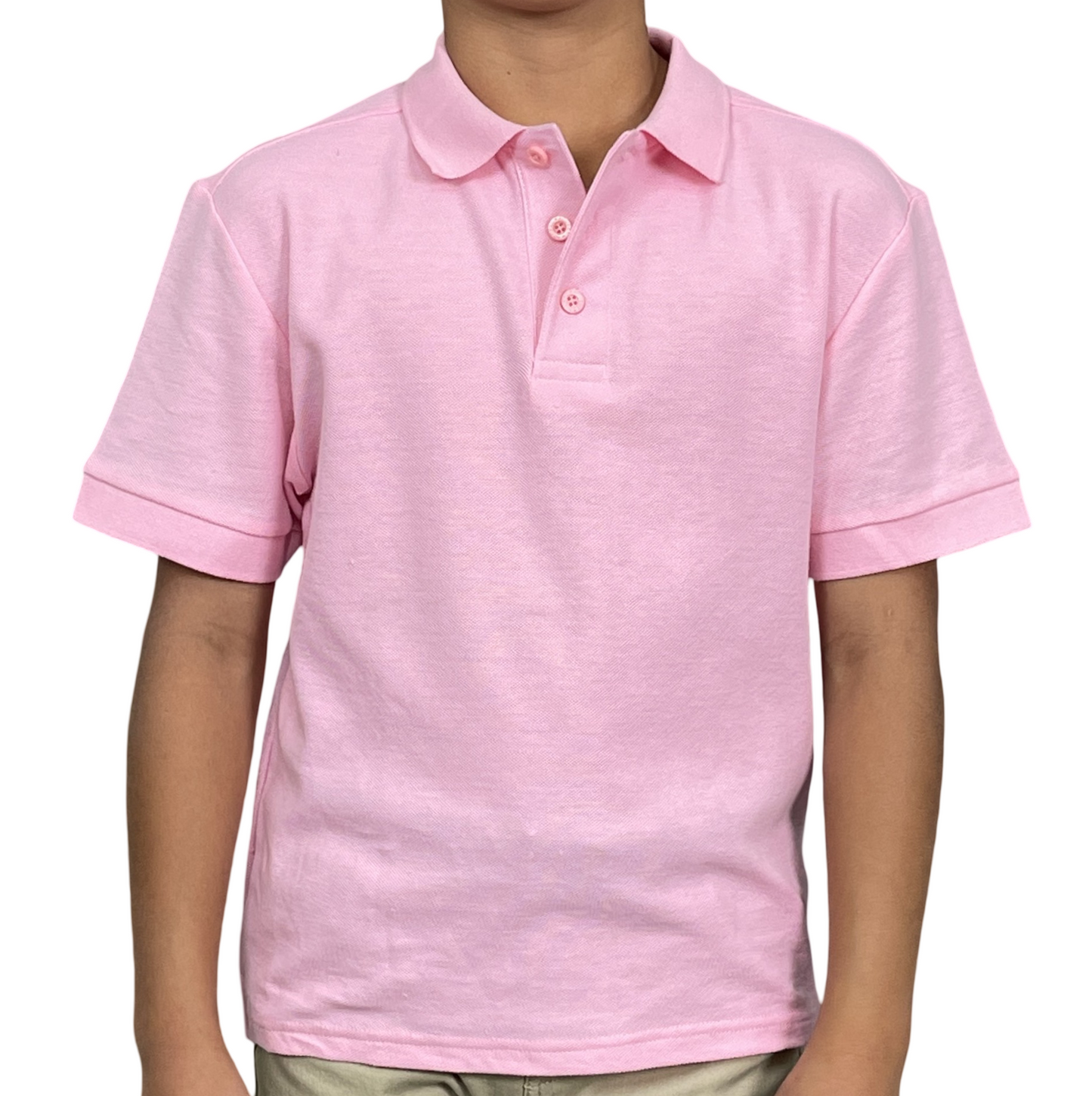 ASU001-Access Unisex Kid's Short Sleeve School Uniform Pique Polo