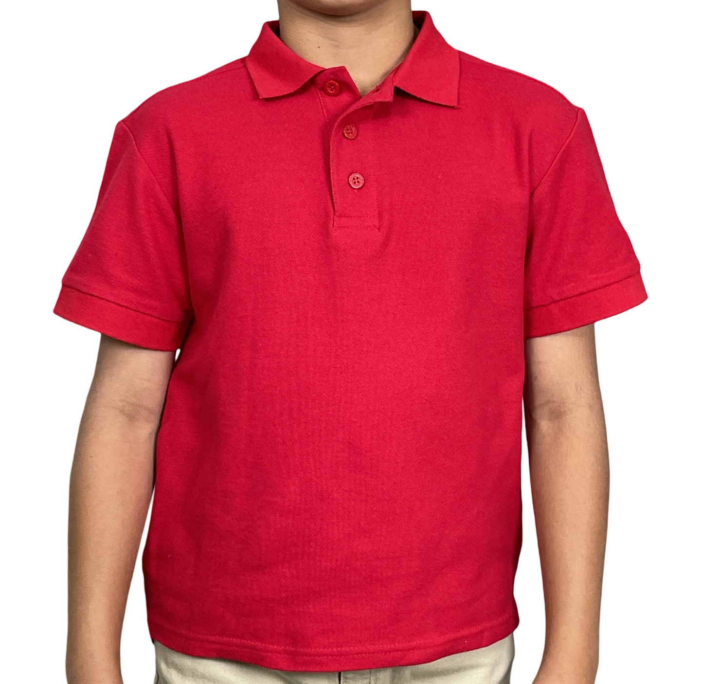 ASU001-Access Unisex Kid's Short Sleeve School Uniform Pique Polo