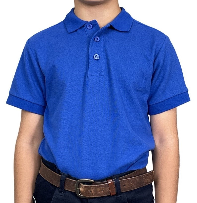 ASU001-Access Unisex Kid's Short Sleeve School Uniform Pique Polo