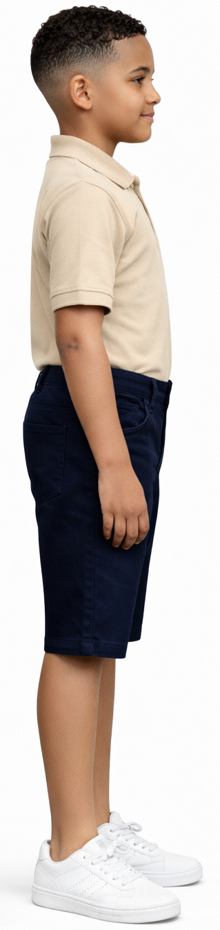 ASU035-Access Boy's Stretch Uniform Shorts