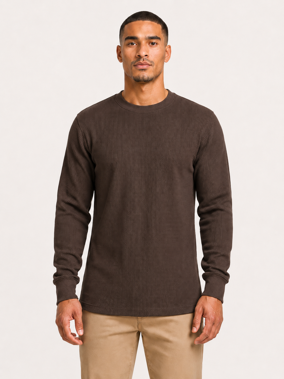 AT11X-Big & Tall Access Men's Heavyweight Long Sleeve Thermal Crew Neck Top