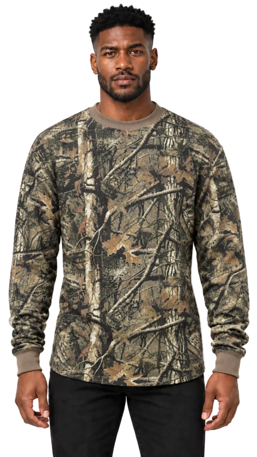 AT11X Camo-Big & Tall Access Men's Heavyweight Long Sleeve Camo Thermals