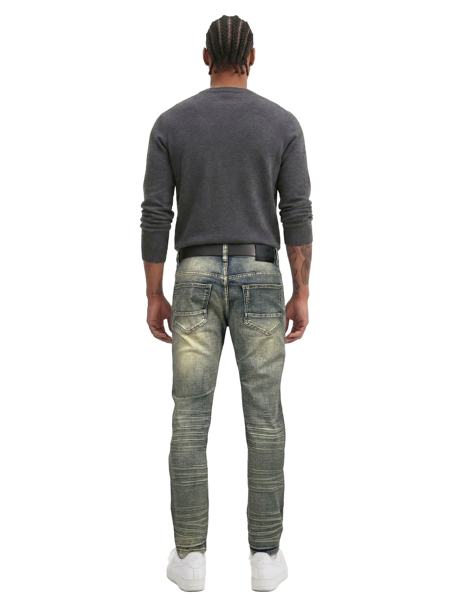 BTP24082- Men's Washed Slim Fit Jean