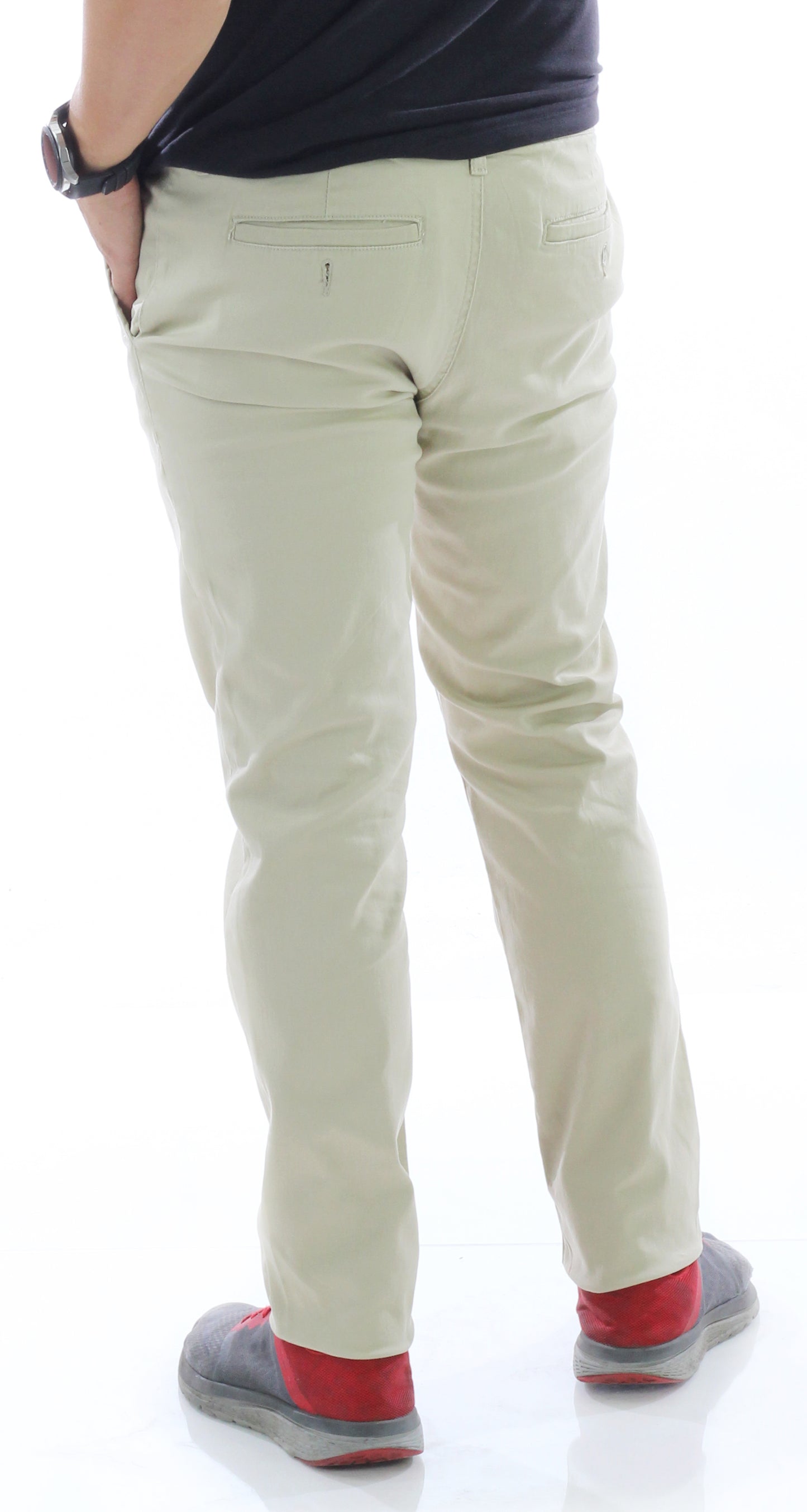 AP1908-Men's Basic Casual Uniform Comfort Stretch Chino Pants
