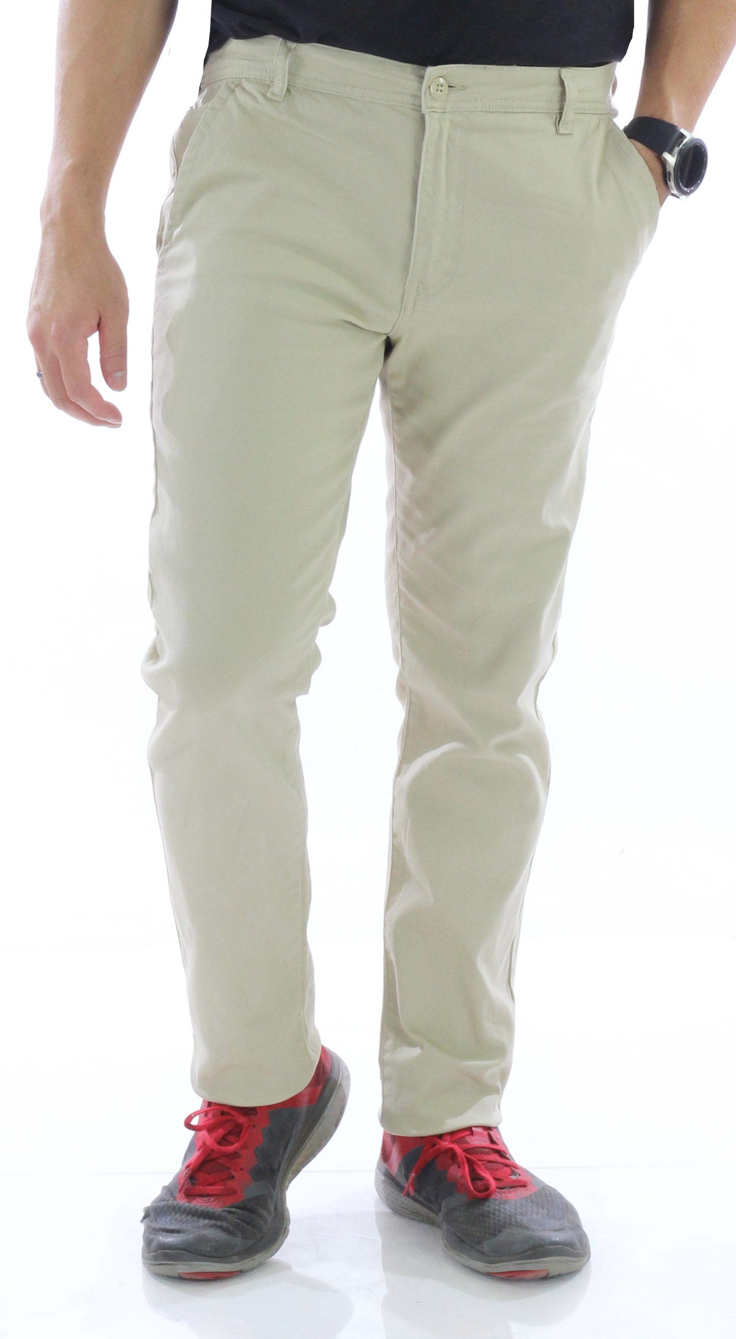 AP1908X Big&Tall-Men's Basic Casual Uniform Comfort Stretch Chino Pants