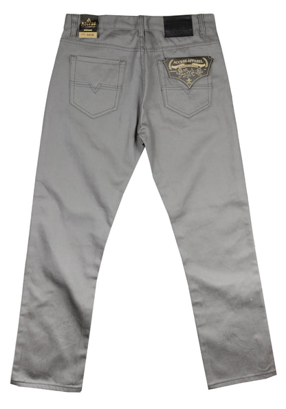 AP14011-Men's Basic Casual Twill Color Jeans