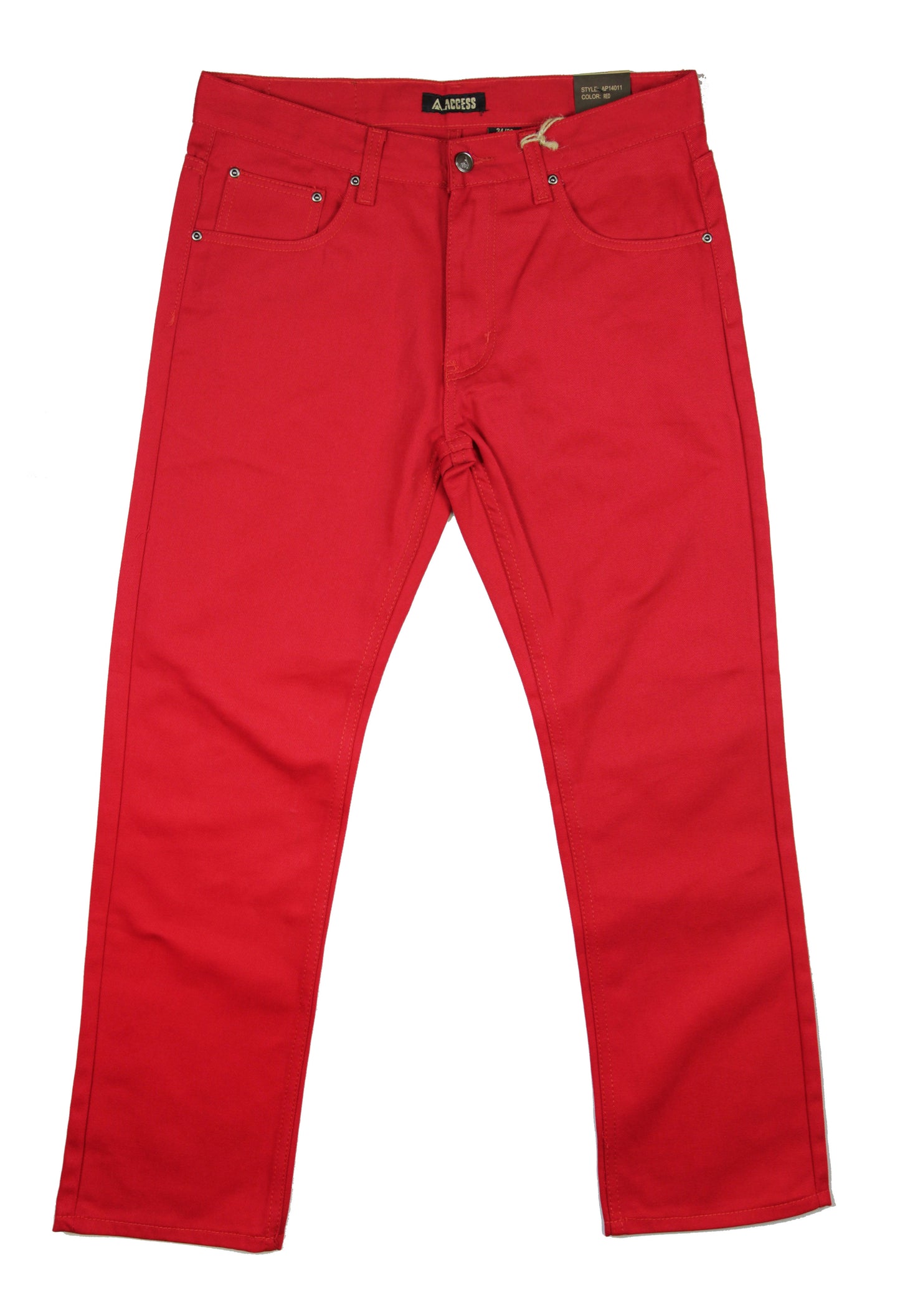 AP14011-Men's Basic Casual Twill Color Jeans