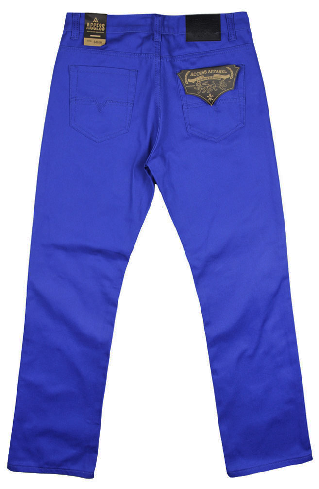 AP14011-Men's Basic Casual Twill Color Jeans