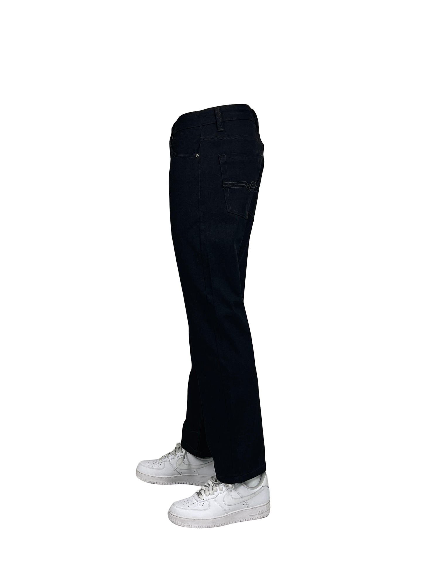 AP14033-Relaxed Fit Raw Denim Jeans