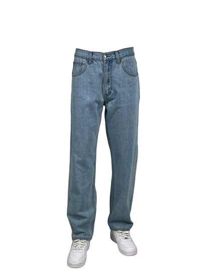 AP14033-Relaxed Fit Raw Denim Jeans