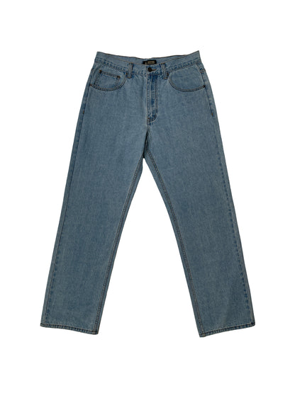 AP14033-Relaxed Fit Raw Denim Jeans