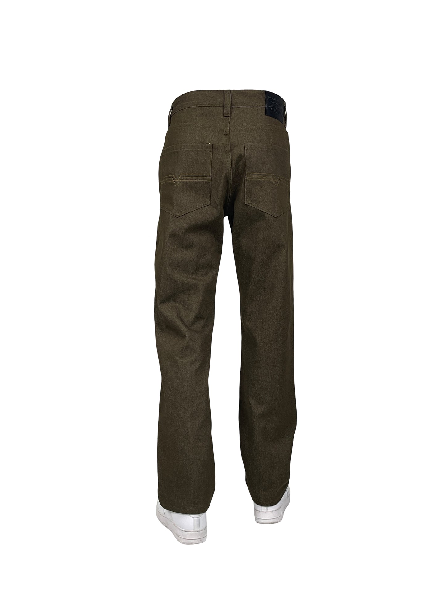 AP14033-Relaxed Fit Raw Denim Jeans