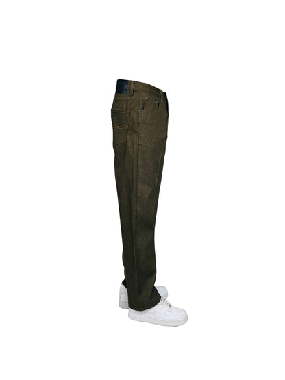 AP14033-Relaxed Fit Raw Denim Jeans