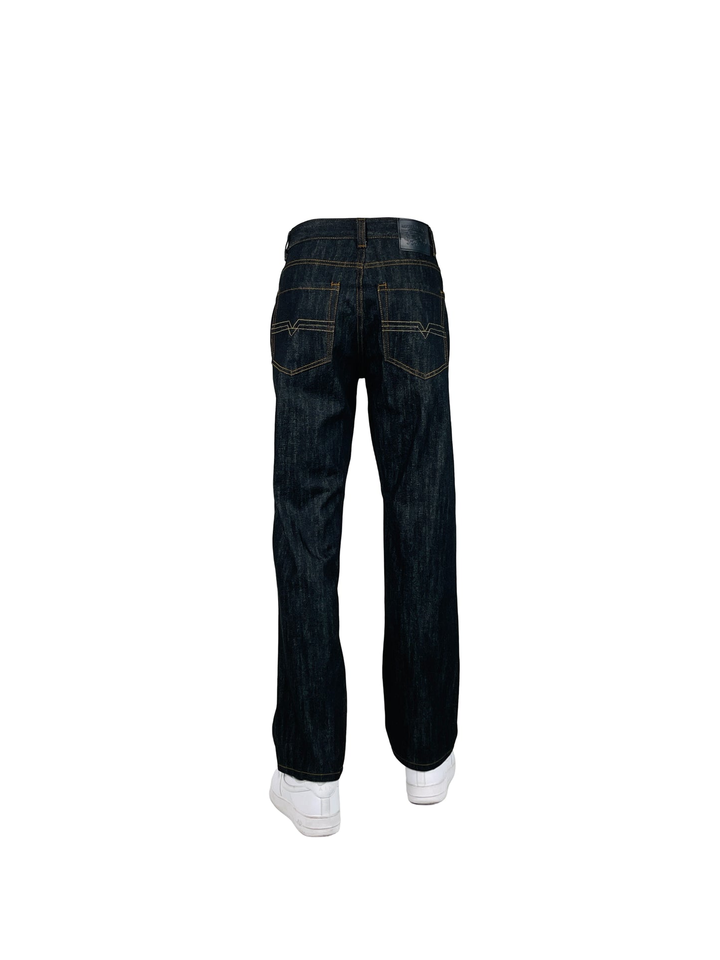 AP14033-Relaxed Fit Raw Denim Jeans