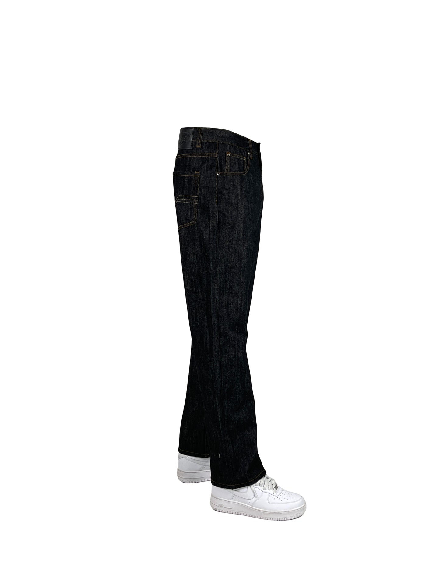 AP14033-Relaxed Fit Raw Denim Jeans