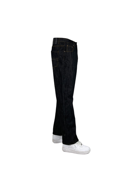 AP14033-Relaxed Fit Raw Denim Jeans
