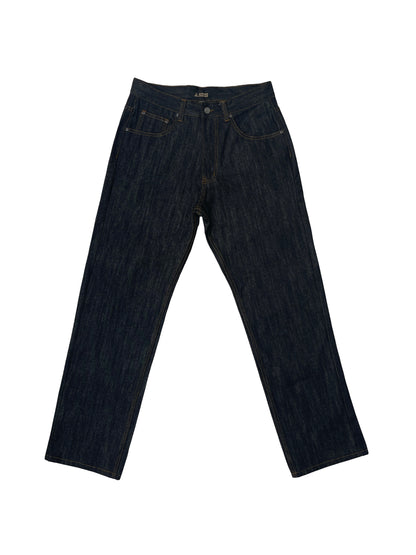 AP14033-Relaxed Fit Raw Denim Jeans