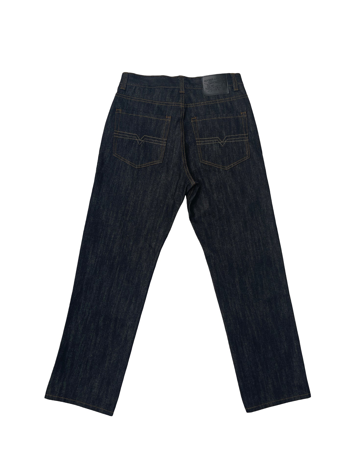 AP14033-Relaxed Fit Raw Denim Jeans