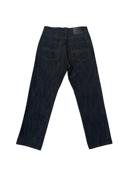 AP14033-Relaxed Fit Raw Denim Jeans