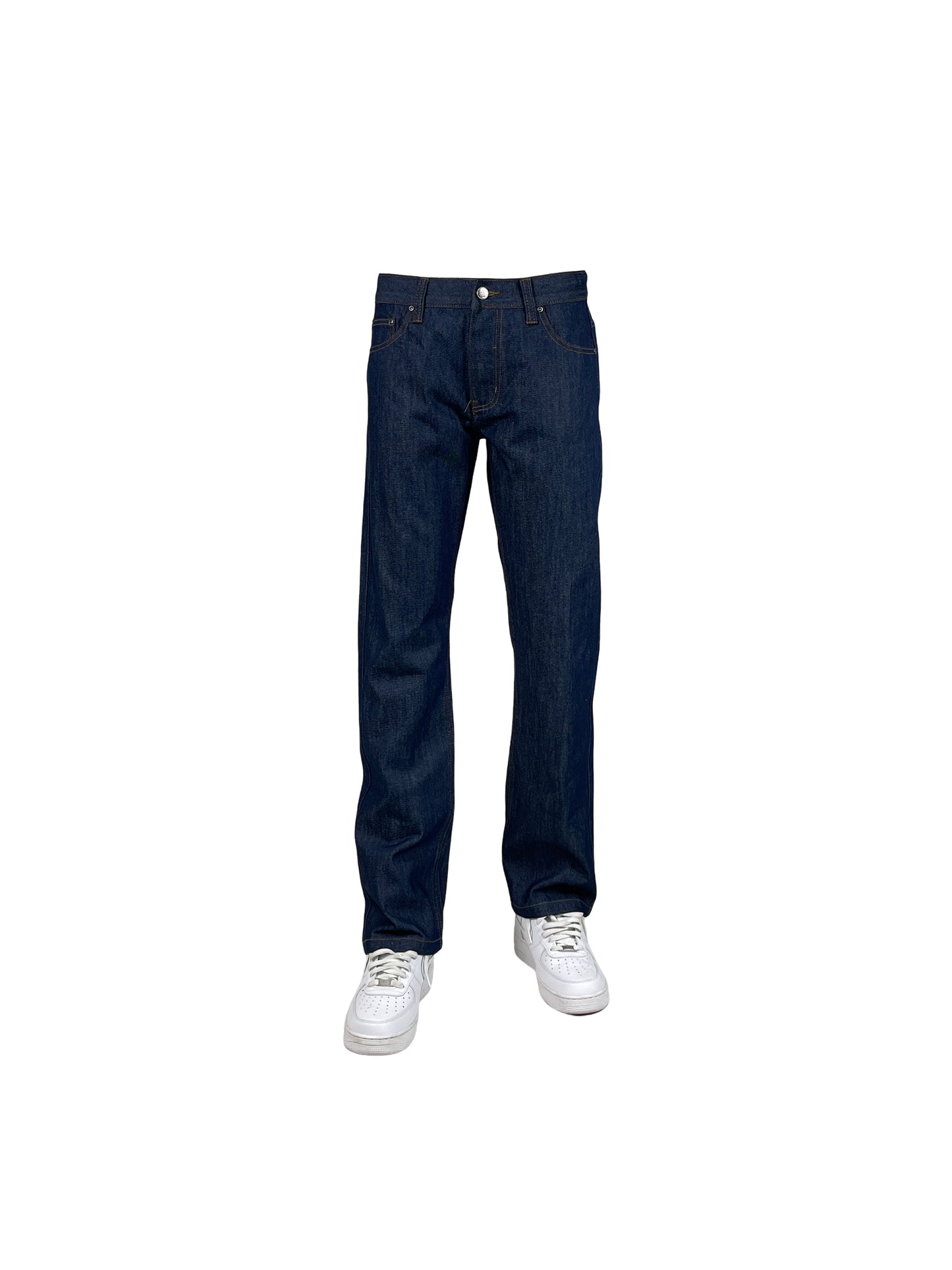 AP14033-Relaxed Fit Raw Denim Jeans