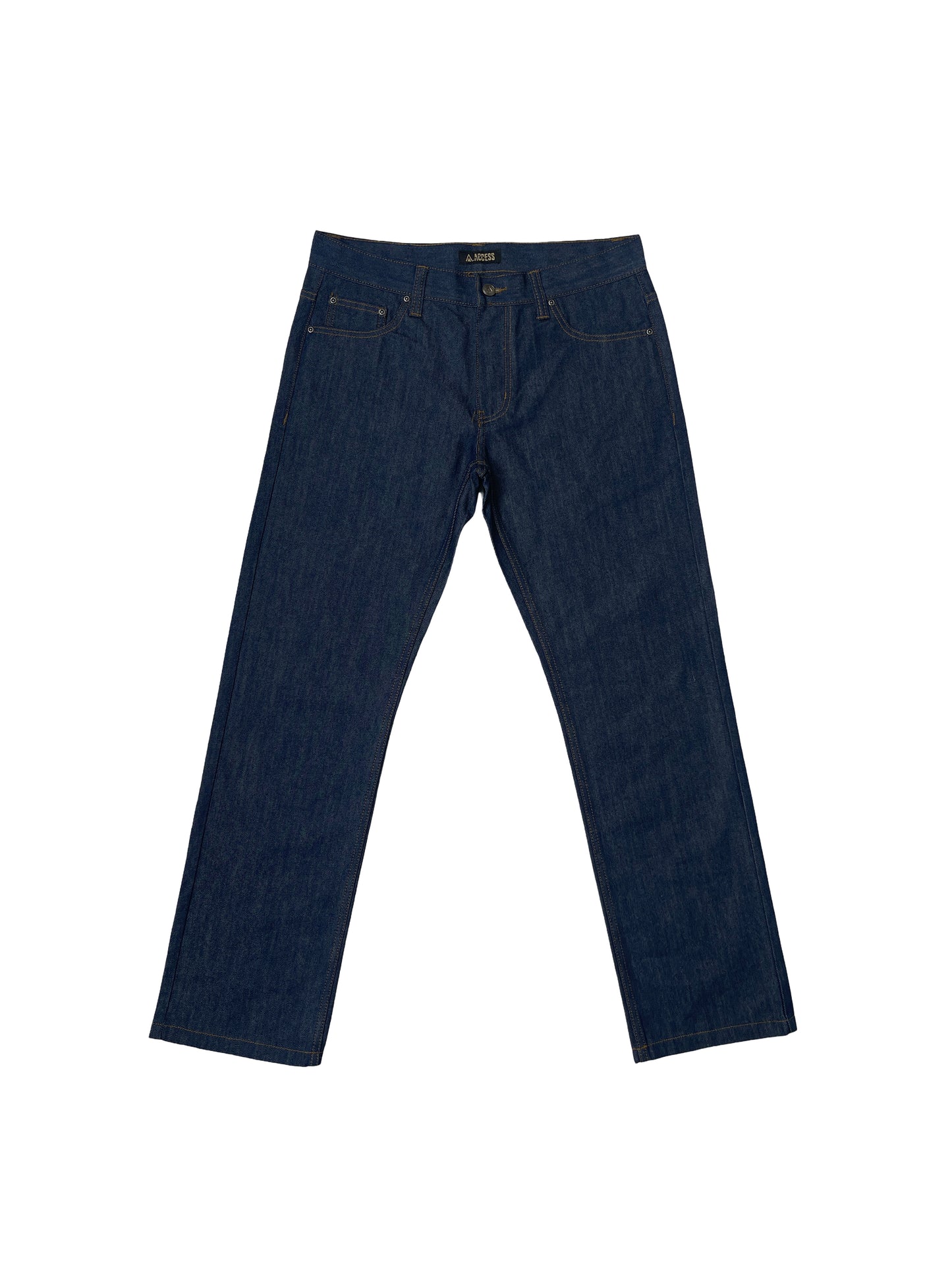 AP14033-Relaxed Fit Raw Denim Jeans