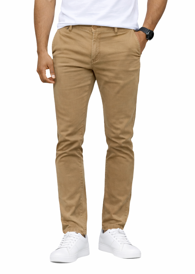 AP1908X Big&Tall-Men's Basic Casual Uniform Comfort Stretch Chino Pants