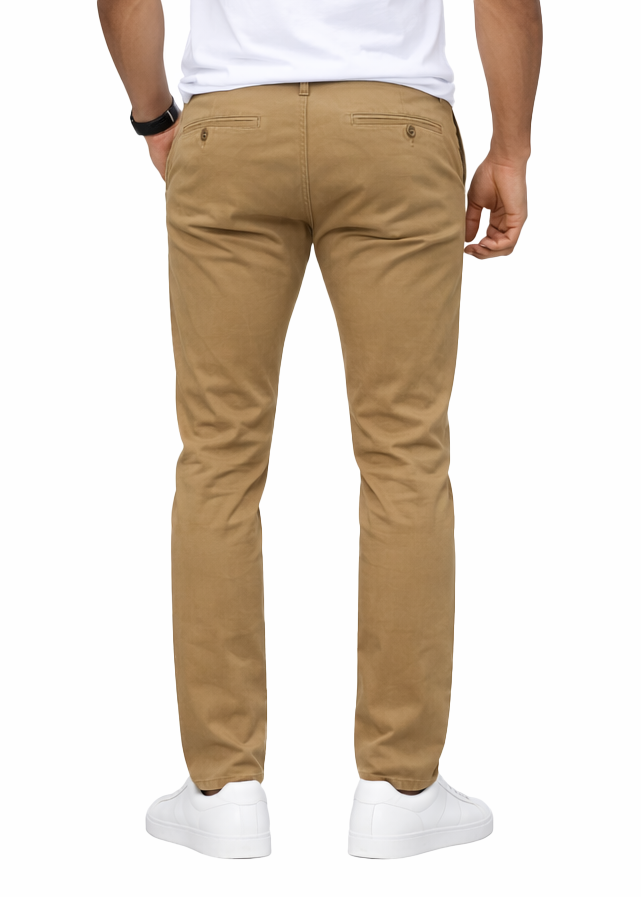 AP1908-Men's Basic Casual Uniform Comfort Stretch Chino Pants