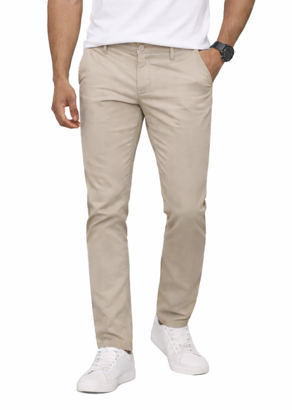 AP1908X Big&Tall-Men's Basic Casual Uniform Comfort Stretch Chino Pants