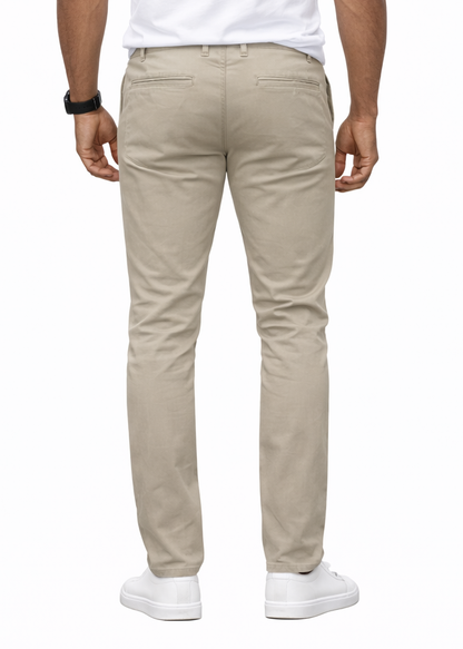 AP1908-Men's Basic Casual Uniform Comfort Stretch Chino Pants