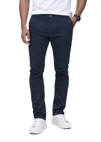 AP1908X Big&Tall-Men's Basic Casual Uniform Comfort Stretch Chino Pants