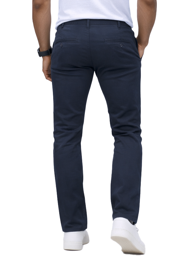 AP1908X Big&Tall-Men's Basic Casual Uniform Comfort Stretch Chino Pants