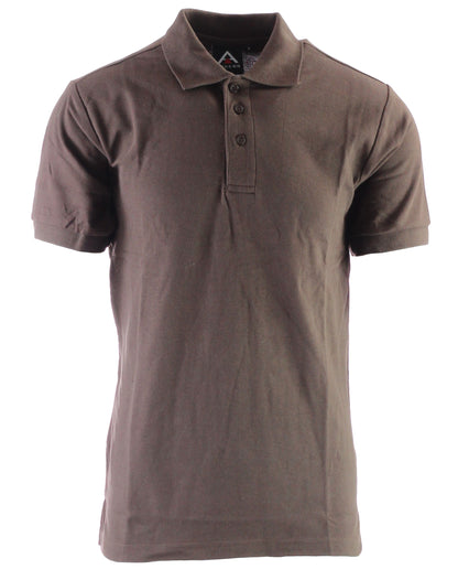 AP21-Access Men's Short Sleeve Classic Uniform Pique Polo Shirt