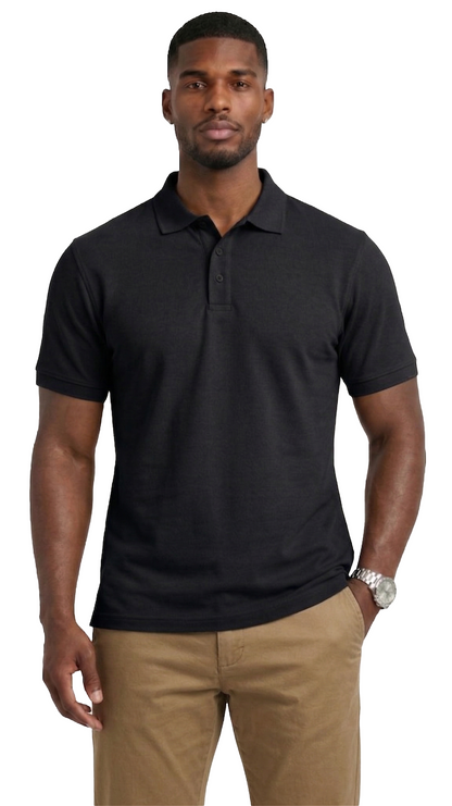 AP21-Access Men’s Uniform Polo Shirt, Short Sleeve Classic Fit Pique Shirt with Ribbed Collar for Work or Everyday Style