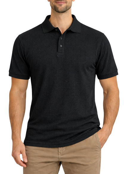 AP21-Access Men's Short Sleeve Classic Uniform Pique Polo Shirt