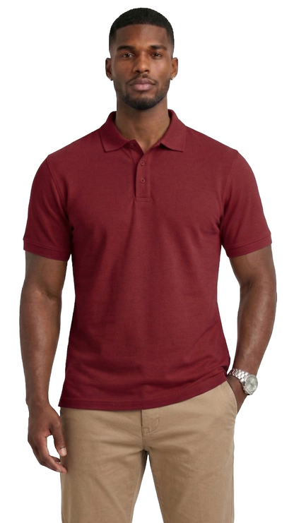 AP21-Access Men’s Uniform Polo Shirt, Short Sleeve Classic Fit Pique Shirt with Ribbed Collar for Work or Everyday Style