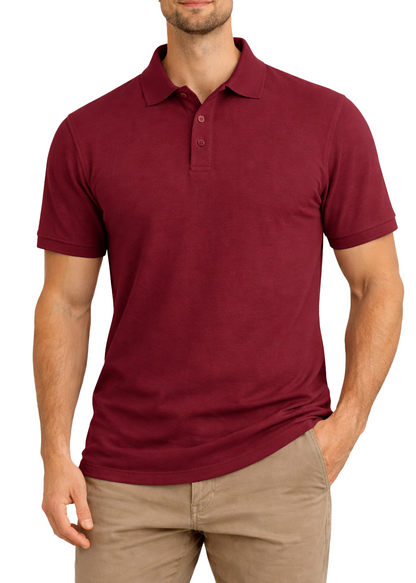 AP21-Access Men's Short Sleeve Classic Uniform Pique Polo Shirt
