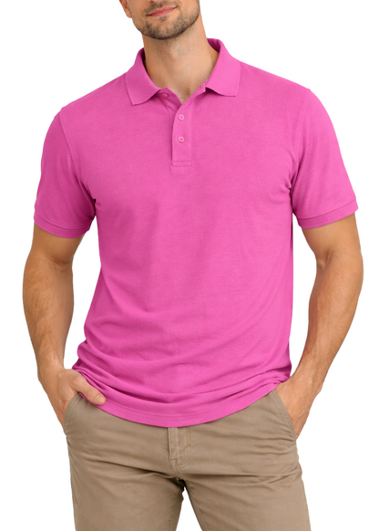 AP21-Access Men's Short Sleeve Classic Uniform Pique Polo Shirt