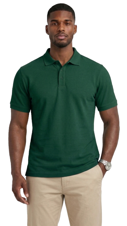 AP21-Access Men’s Uniform Polo Shirt, Short Sleeve Classic Fit Pique Shirt with Ribbed Collar for Work or Everyday Style