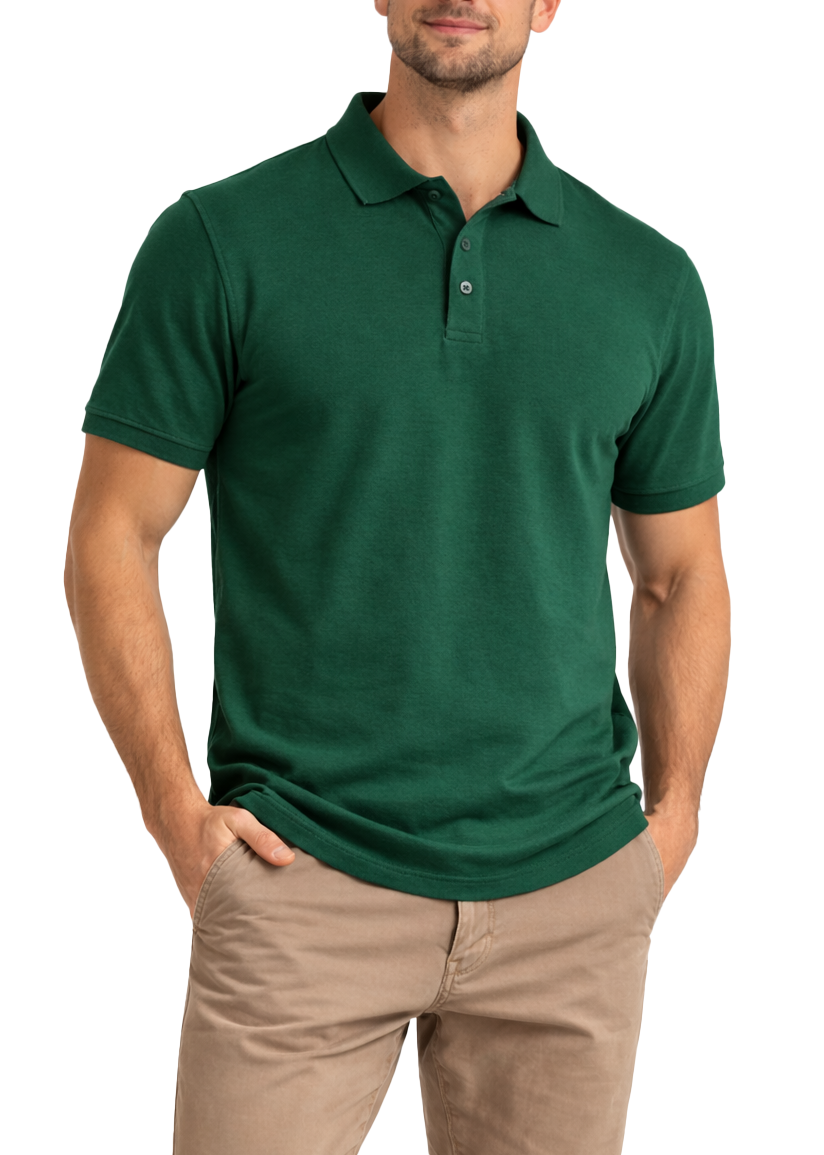 AP21-Access Men's Short Sleeve Classic Uniform Pique Polo Shirt