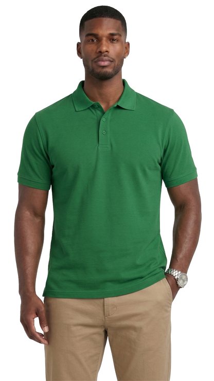 AP21-Access Men’s Uniform Polo Shirt, Short Sleeve Classic Fit Pique Shirt with Ribbed Collar for Work or Everyday Style