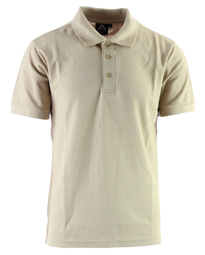 AP21-Access Men's Short Sleeve Classic Uniform Pique Polo Shirt