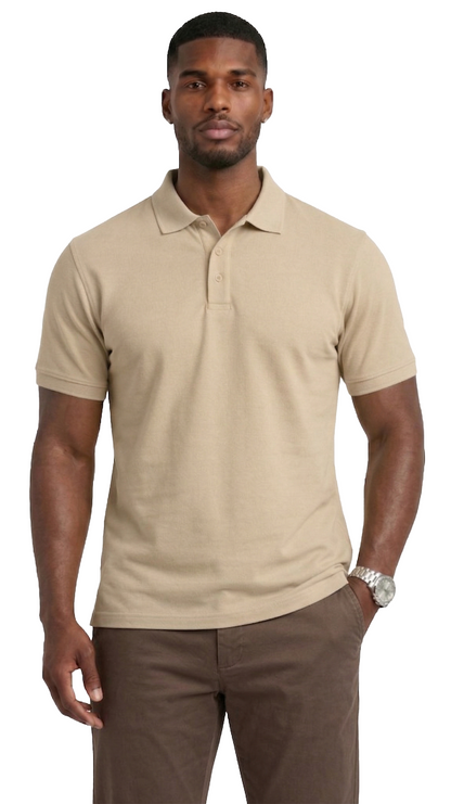 AP21-Access Men’s Uniform Polo Shirt, Short Sleeve Classic Fit Pique Shirt with Ribbed Collar for Work or Everyday Style