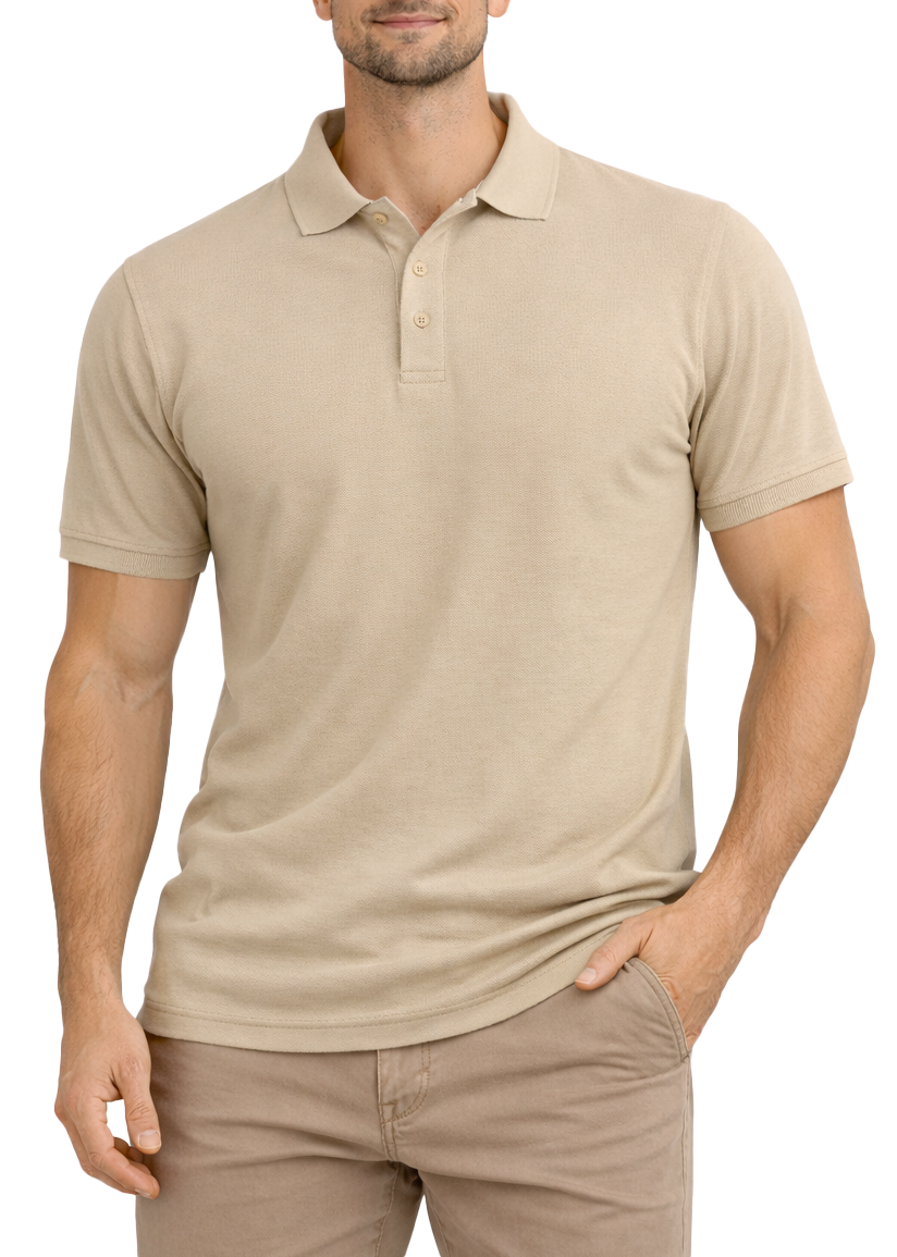 AP21-Access Men's Short Sleeve Classic Uniform Pique Polo Shirt