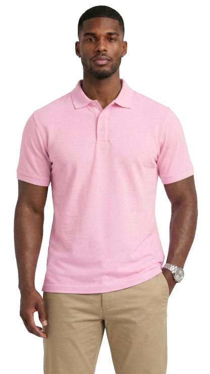 AP21-Access Men’s Uniform Polo Shirt, Short Sleeve Classic Fit Pique Shirt with Ribbed Collar for Work or Everyday Style